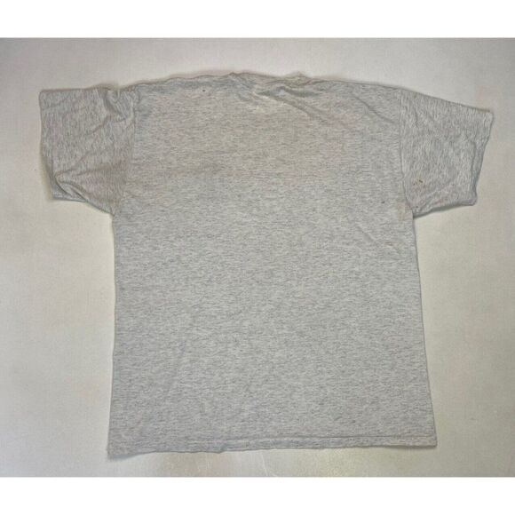 VINTAGE ABC-Up South America T-shirt Men XL Heather Gray 90s Single Stitch - Picture 7 of 11